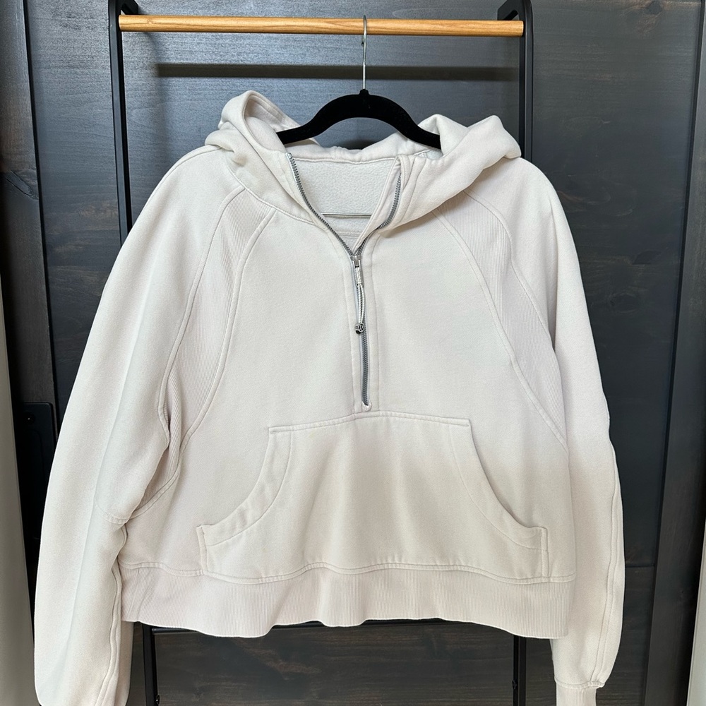 Lululemon Women's Cream Hoodie Sweater